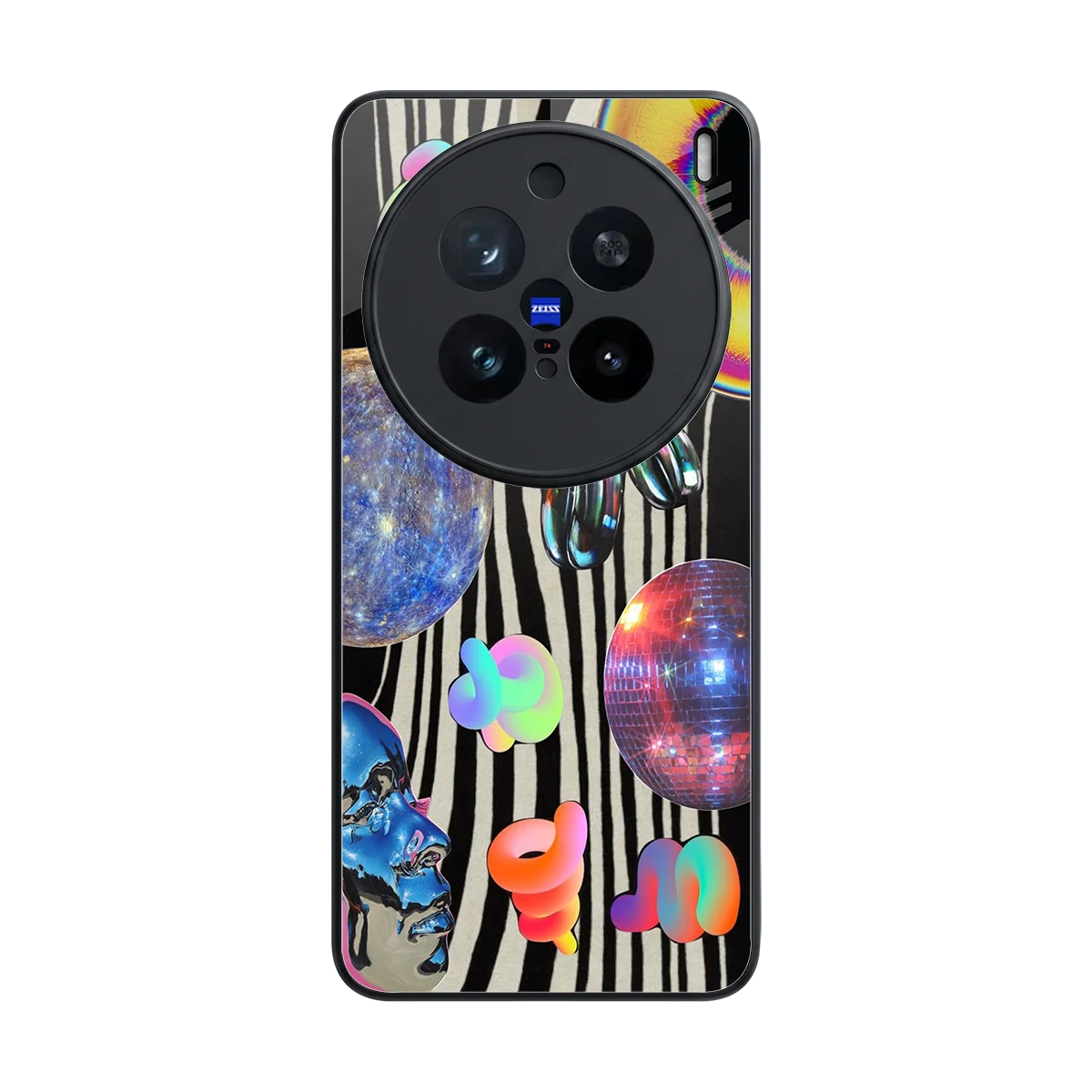 Disco Dream back phone cover | glass case for vivo x200 pro