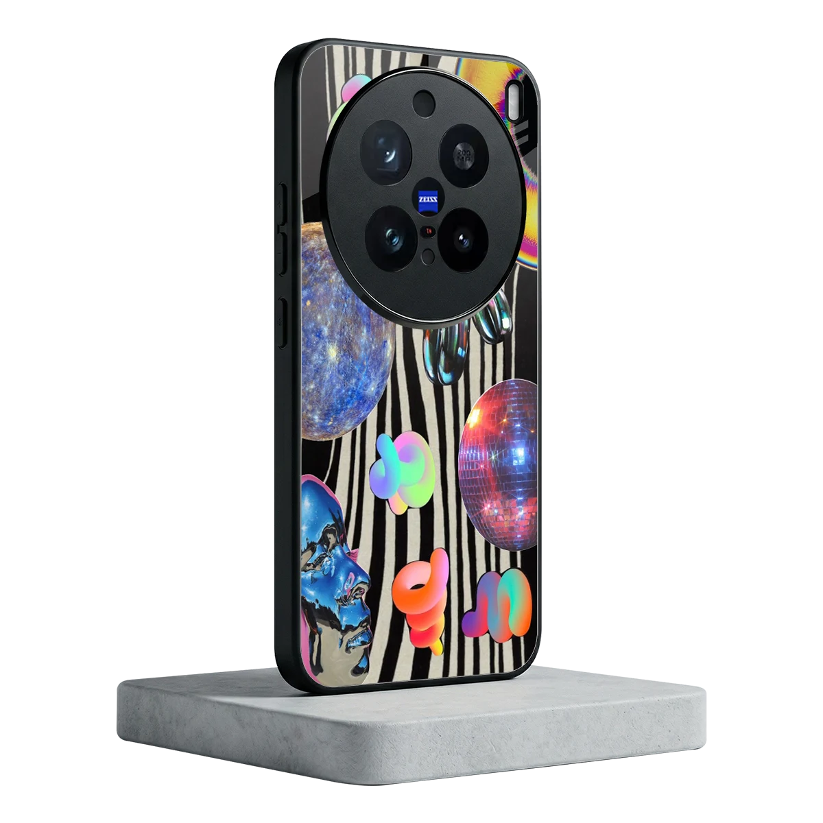 Disco Dream vivo x200 pro mobile cover | shockproof glass phone case