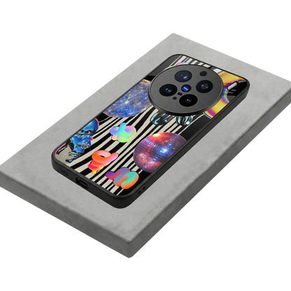 Disco Dream stylish phone case for vivo x200 pro | glossy glass and slim fit