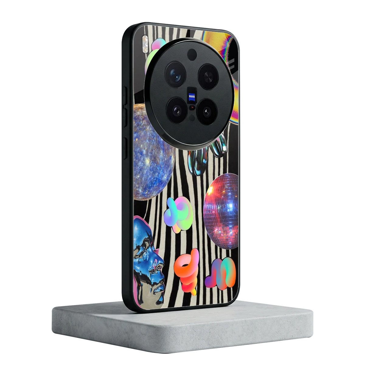 Disco Dream vivo x300 pro mobile cover | shockproof glass phone case