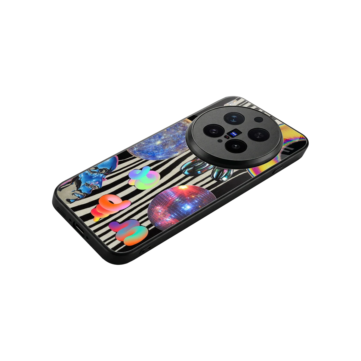 Disco Dream stylish phone case for vivo x300 pro | glossy glass and slim fit