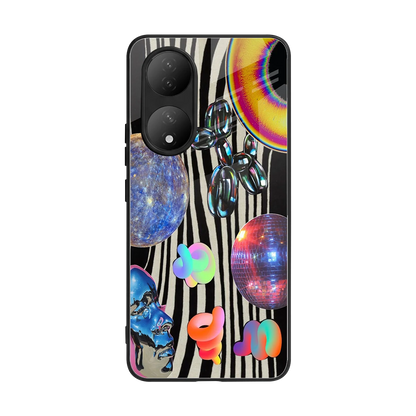 Disco Dream back phone cover | glass case for Vivo-y100