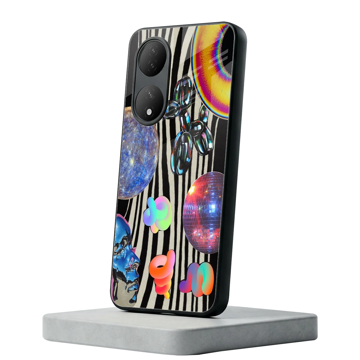 Disco Dream Vivo-y100 mobile cover | shockproof glass phone case