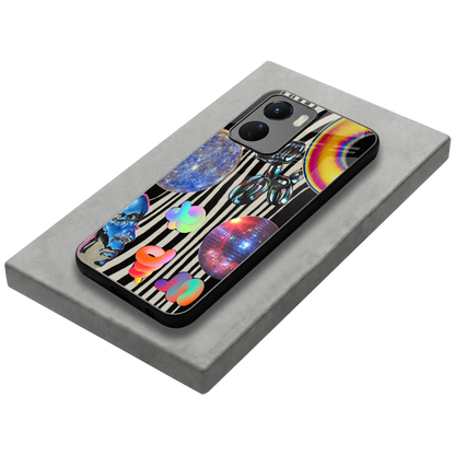 Disco Dream stylish phone case for vivo y16 | glossy glass and slim fit