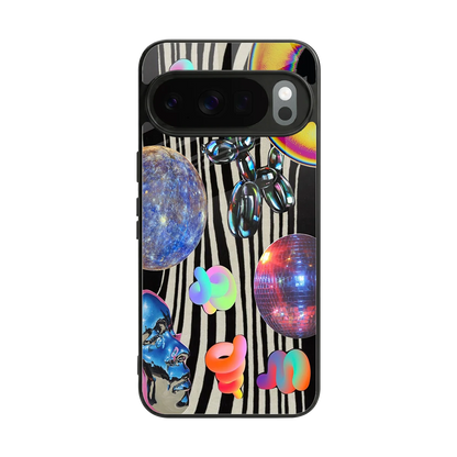 Disco Dream back phone cover | glass case for google pixel 10 pro