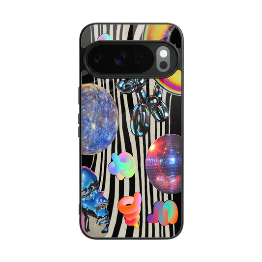 Disco Dream back phone cover | glass case for google pixel 10 pro