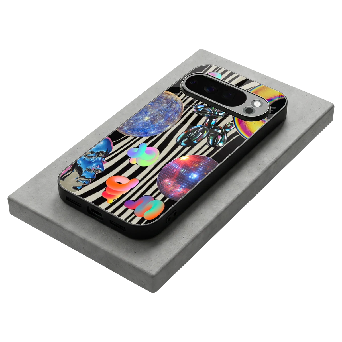 Disco Dream stylish phone case for google pixel 10 pro | glossy glass and slim fit