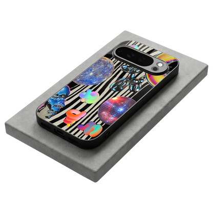 Disco Dream stylish phone case for google pixel 10 pro | glossy glass and slim fit