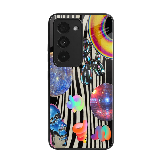Disco Dream back phone cover | glass case for redmi 15 5g