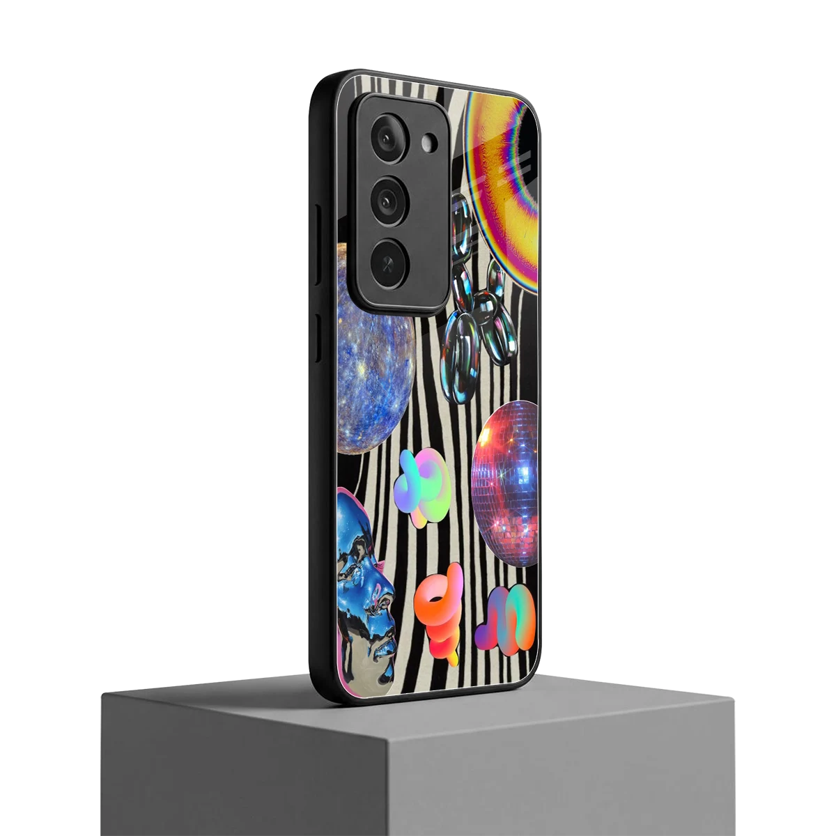 Disco Dream redmi 15 5g mobile cover | shockproof glass phone case