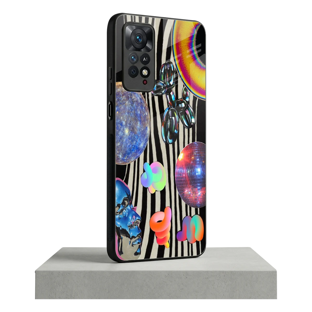 Disco Dream redmi note 11 pro mobile cover | shockproof glass phone case