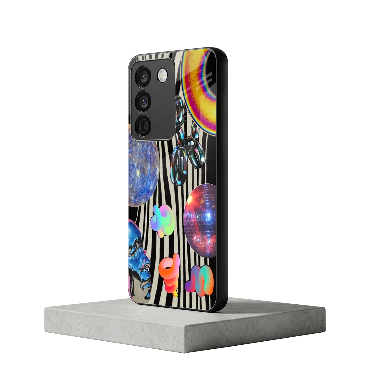 Disco Dream vivo y200 5g mobile cover | shockproof glass phone case