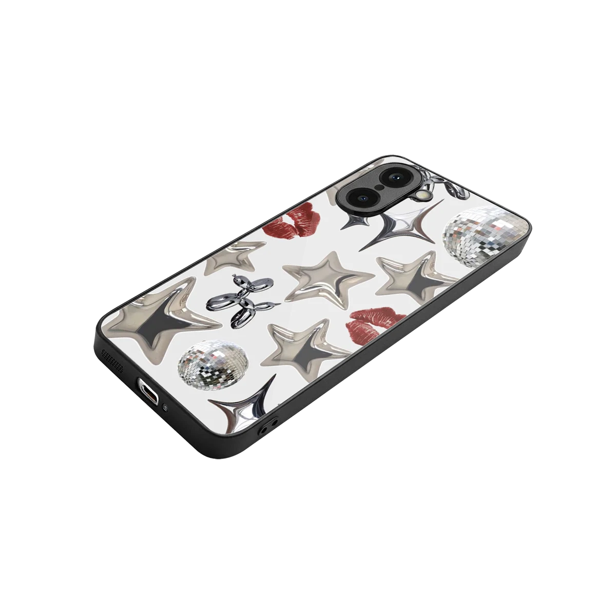 Disco Dreams stylish phone case for oneplus nord ce5 5g | glossy glass and slim fit