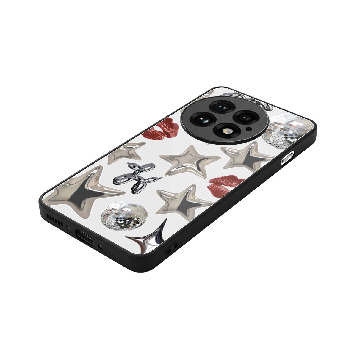 Disco Dreams stylish phone case for oneplus 13 | glossy glass and slim fit