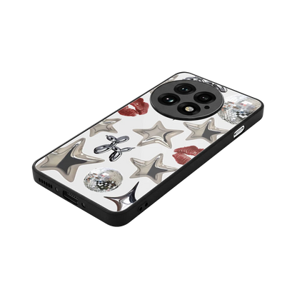 Disco Dreams stylish phone case for oneplus 13 | glossy glass and slim fit