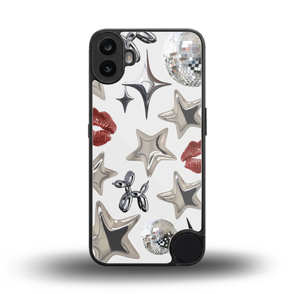 Disco Dreams back phone cover | glass case for cmf nothing phone 1