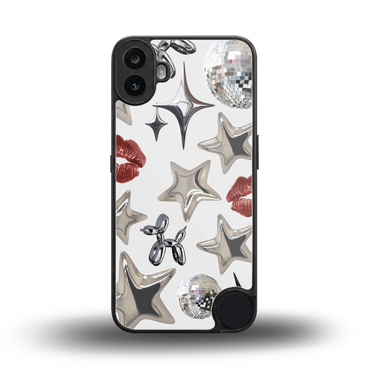 Disco Dreams back phone cover | glass case for cmf nothing phone 1