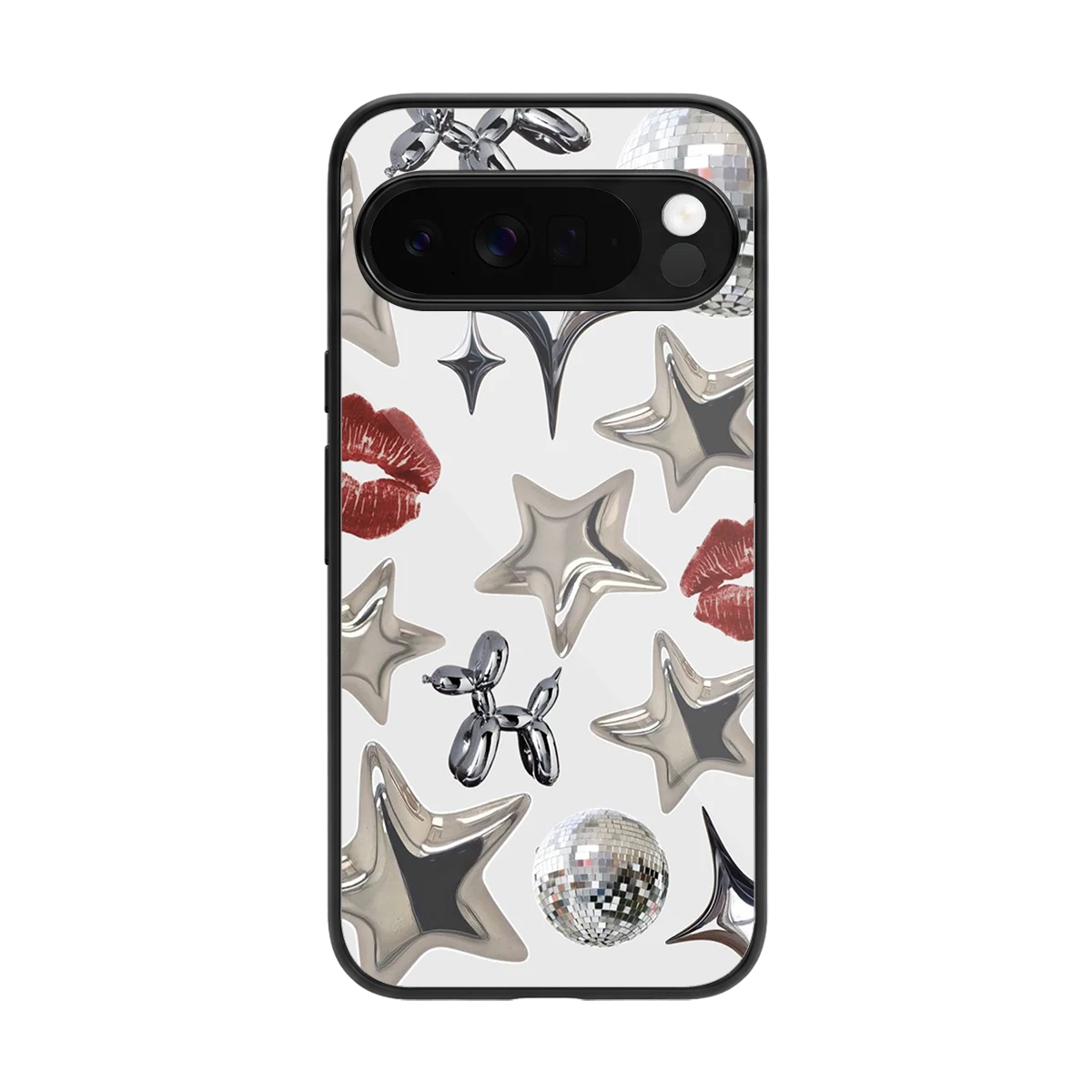 Disco Dreams back phone cover | glass case for google pixel 10 pro xl