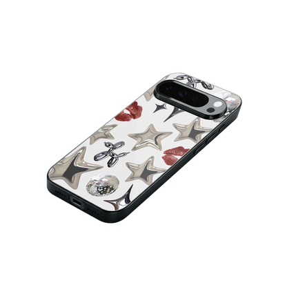 Disco Dreams stylish phone case for google pixel 10 pro xl | glossy glass and slim fit