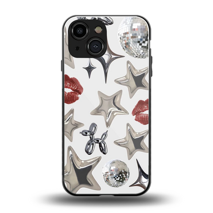 Disco Dreams back phone cover | glass case for iphone 13 mini