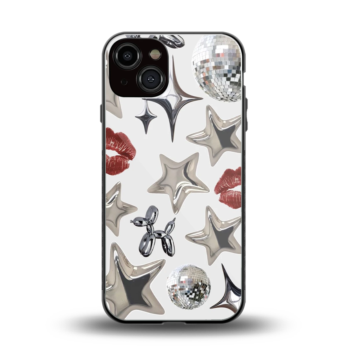 Disco Dreams back phone cover | glass case for iphone 13