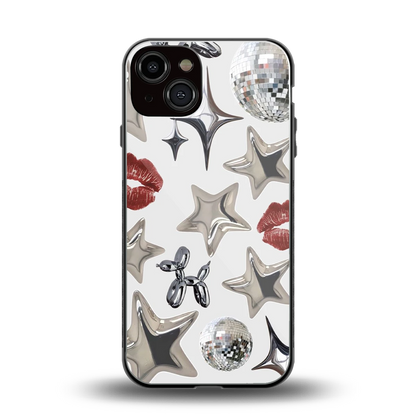 Disco Dreams back phone cover | glass case for iphone 13