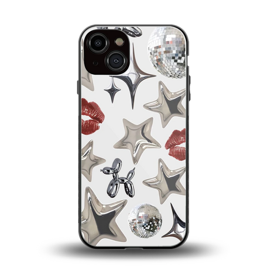 Disco Dreams back phone cover | glass case for iphone 13