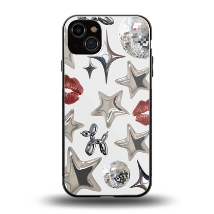 Disco Dreams back phone cover | glass case for iphone 14 plus
