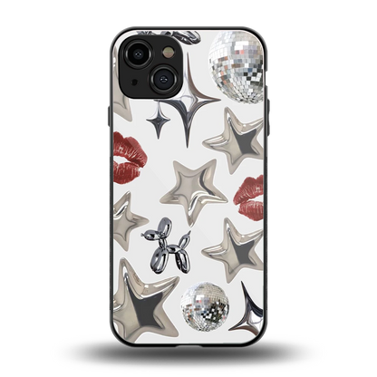 Disco Dreams back phone cover | glass case for iphone 15