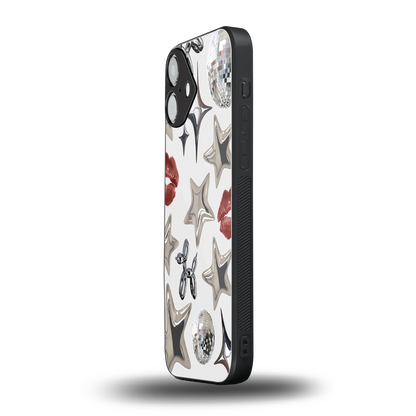 Disco Dreams iphone 16 plus mobile cover | shockproof glass phone case