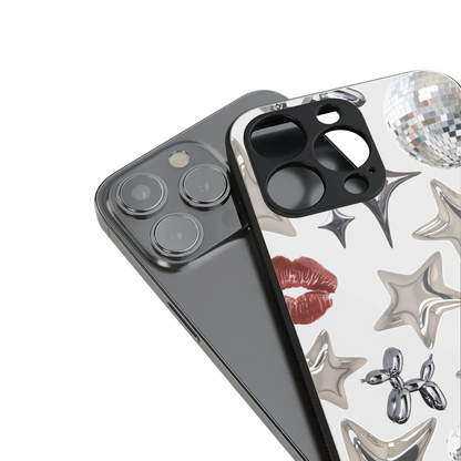 Disco Dreams stylish phone case for iphone 16 pro max | glossy glass and slim fit