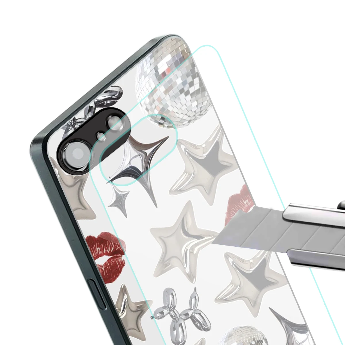 Disco Dreams stylish phone case for iphone 16e | glossy glass and slim fit