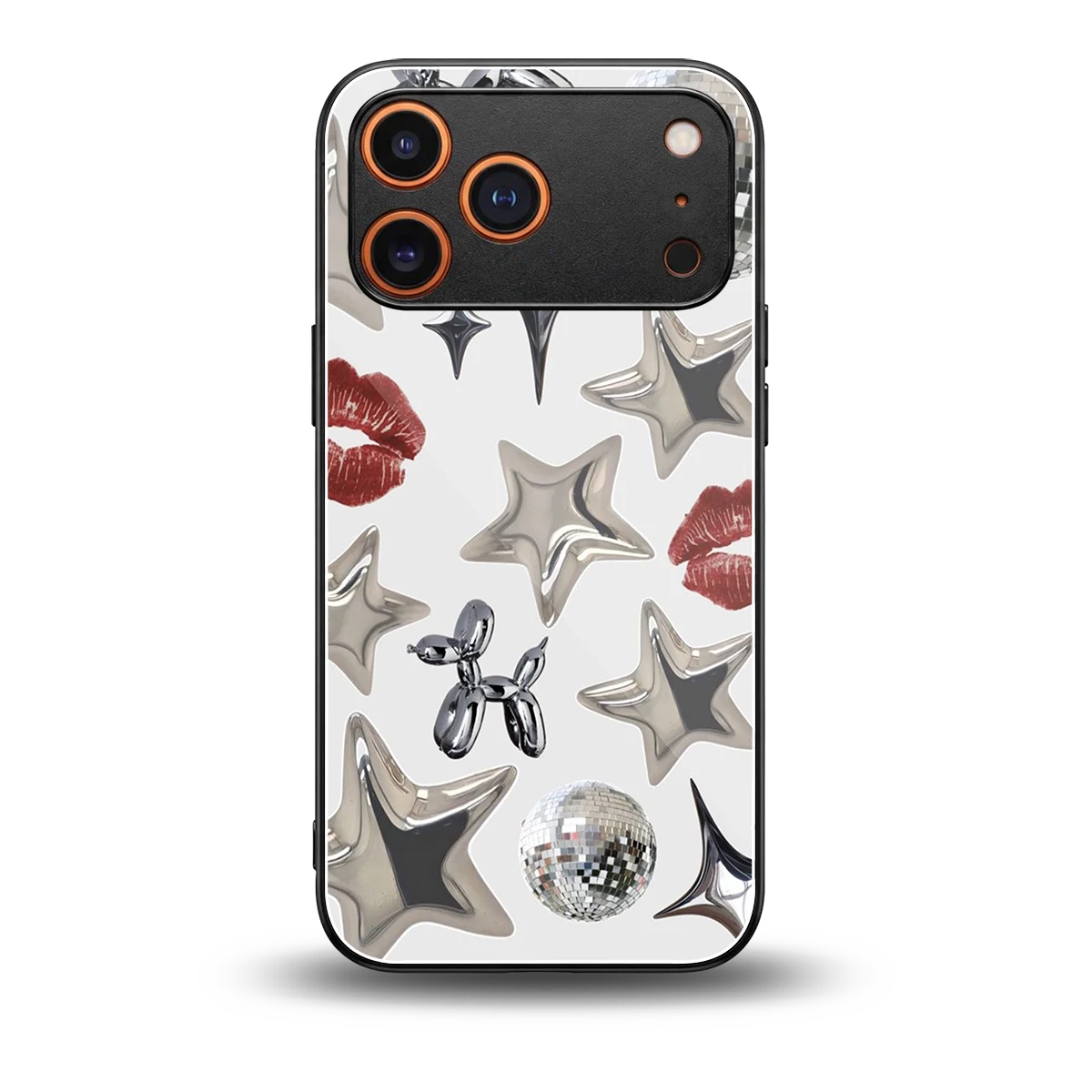 Disco Dreams back phone cover | glass case for iphone 17 pro