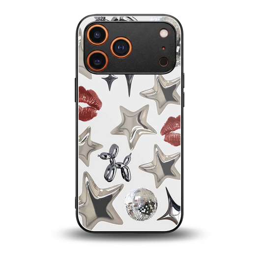 Disco Dreams back phone cover | glass case for iphone 17 pro