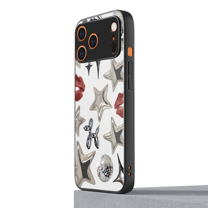 Disco Dreams iphone 17 pro mobile cover | shockproof glass phone case