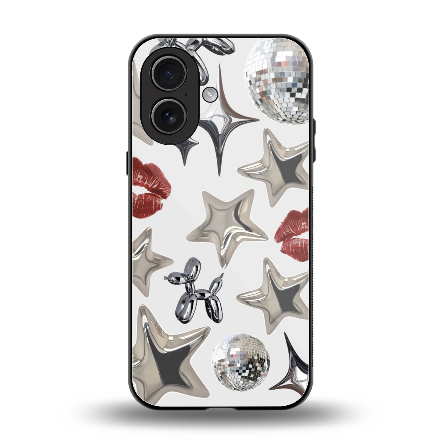 Disco Dreams back phone cover | glass case for iphone 17