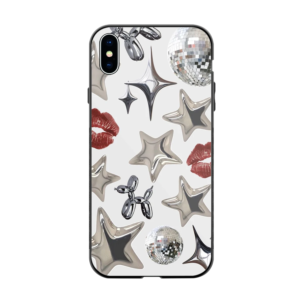 Disco Dreams back phone cover | glass case for iphone xs max