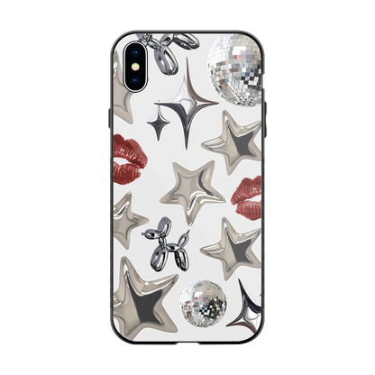 Disco Dreams back phone cover | glass case for iphone xs max