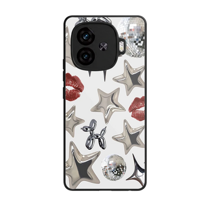 Disco Dreams back phone cover | glass case for iqoo neo 10r 5g