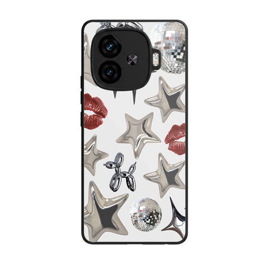 Disco Dreams back phone cover | glass case for iqoo neo 10r 5g