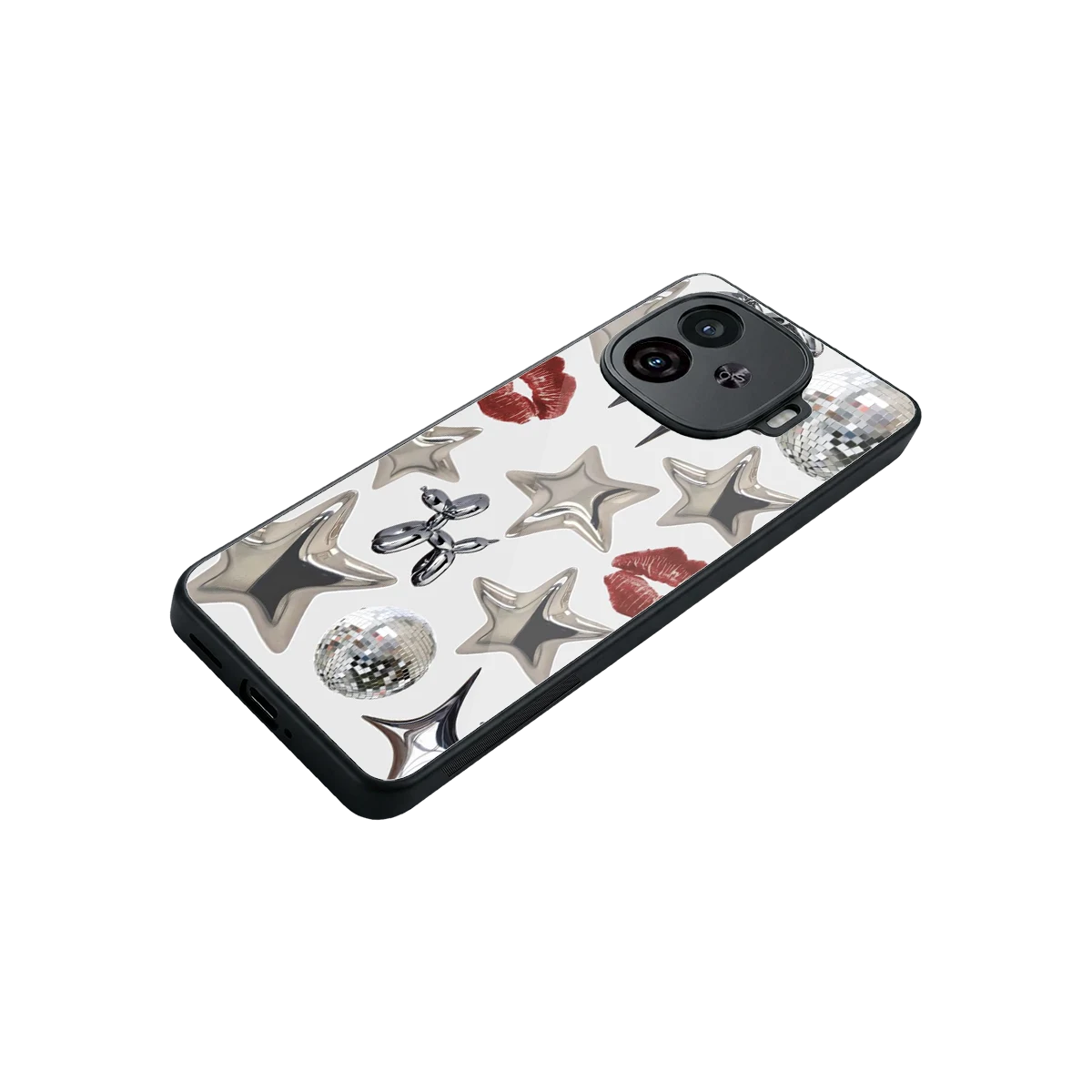 Disco Dreams stylish phone case for iqoo neo 10r 5g | glossy glass and slim fit