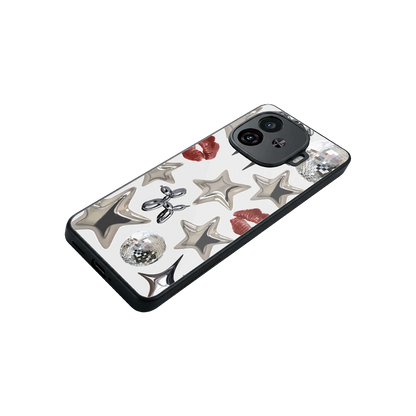 Disco Dreams stylish phone case for iqoo neo 10r 5g | glossy glass and slim fit