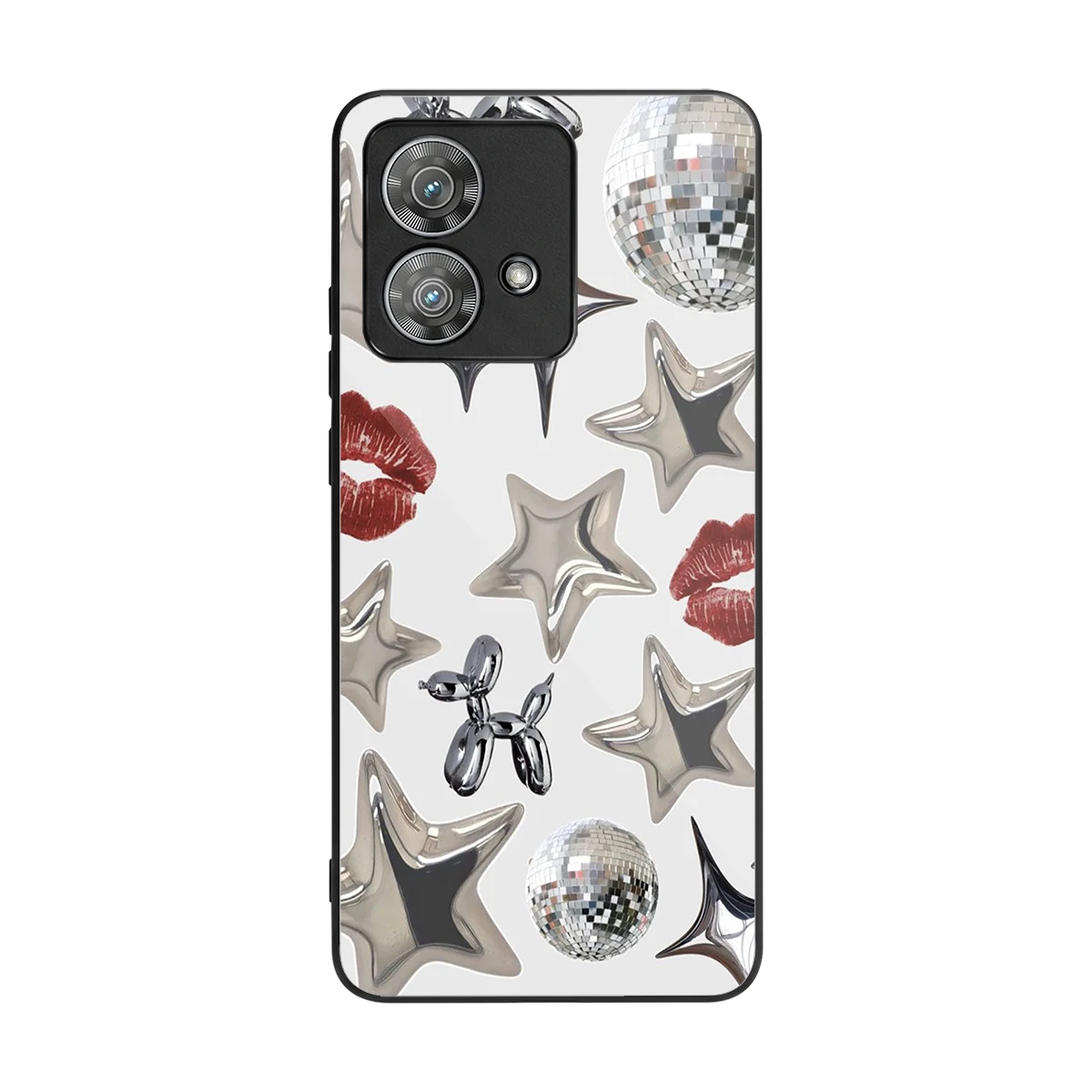 Disco Dreams back phone cover | glass case for motorola edge 40 neo 5g