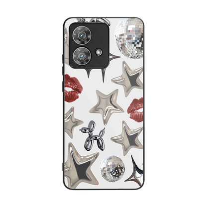 Disco Dreams back phone cover | glass case for motorola edge 40 neo 5g