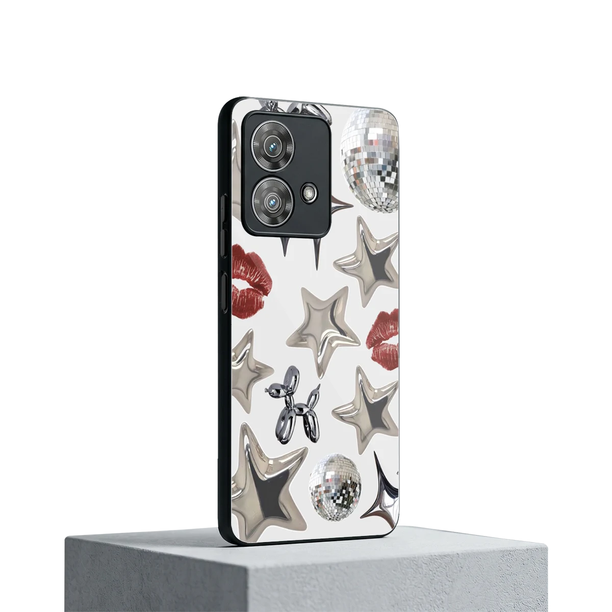 Disco Dreams motorola edge 40 neo 5g mobile cover | shockproof glass phone case