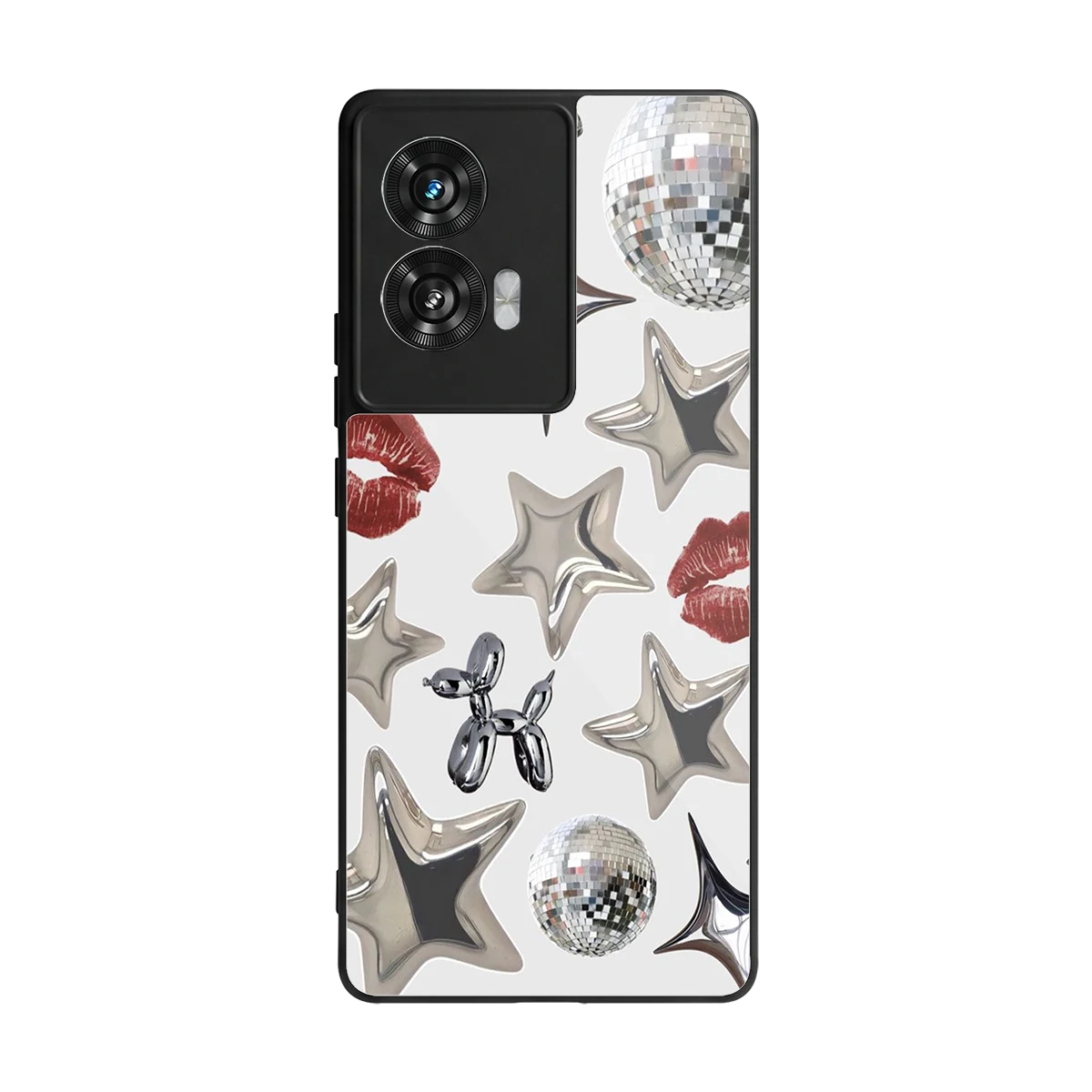 Disco Dreams back phone cover | glass case for motorola edge 50 fusion