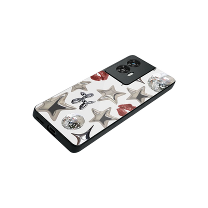 Disco Dreams stylish phone case for motorola edge 50 fusion | glossy glass and slim fit