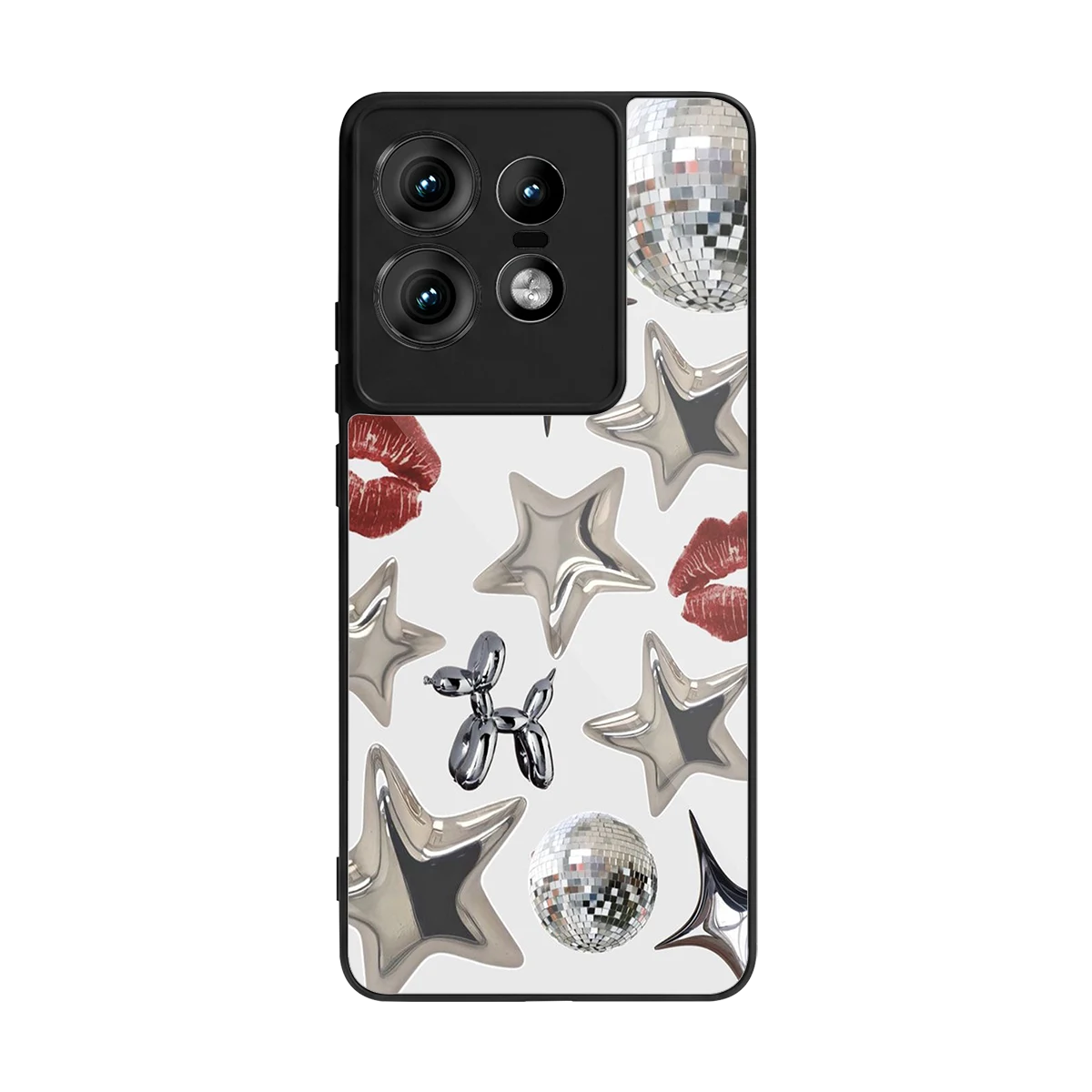 Disco Dreams back phone cover | glass case for motorola edge 50 pro