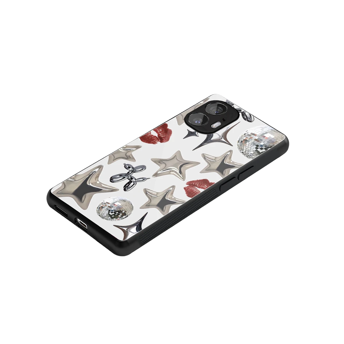 Disco Dreams stylish phone case for nothing phone 2 | glossy glass and slim fit