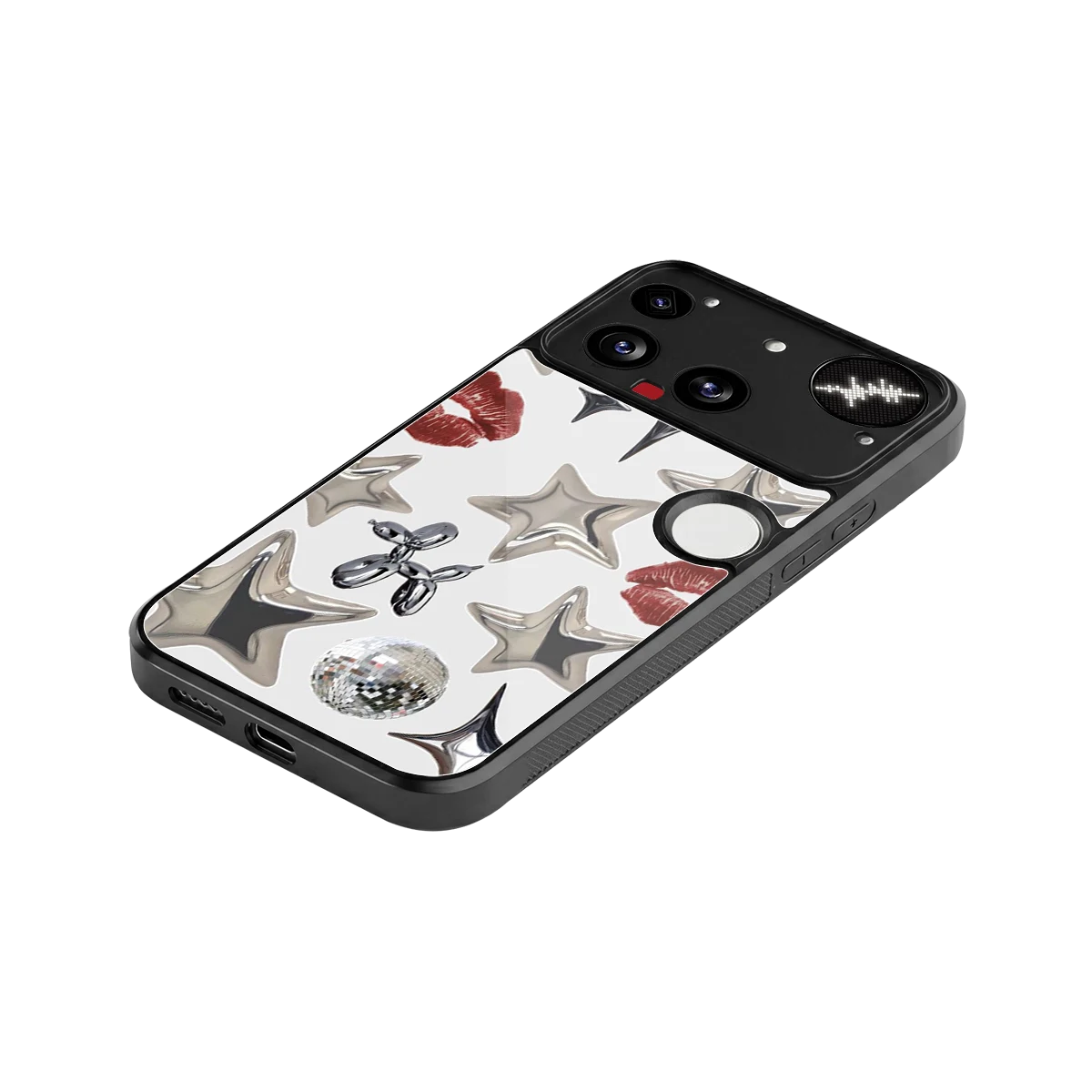 Disco Dreams stylish phone case for nothing phone 3 | glossy glass and slim fit